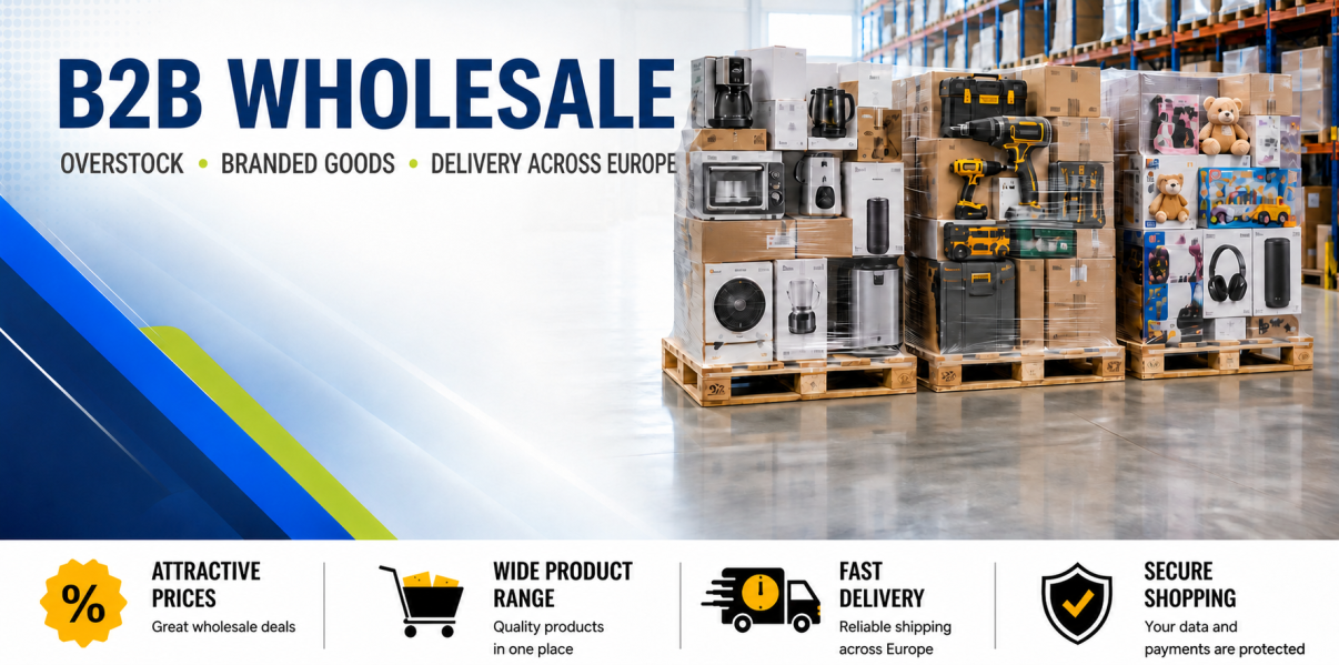 Dagnydeal B2B wholesale overstock and stock lots with delivery across Europe