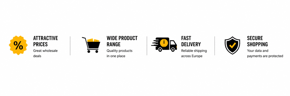 Wholesale prices, wide product selection, fast delivery and secure purchases